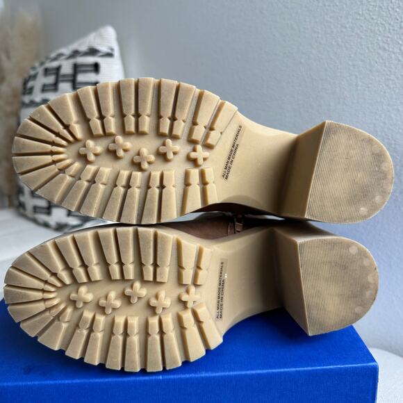 Dolce Vita Jade Chelsea Platform Boot Size 7.5 Camel Brown - Picture 6 of 11